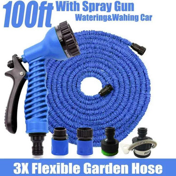 100 Feet Magic Hose pipe 100ft Expandable Garden Magic Water Hose Pipe ,With Spray Nozzle DIY Car Wash Tool