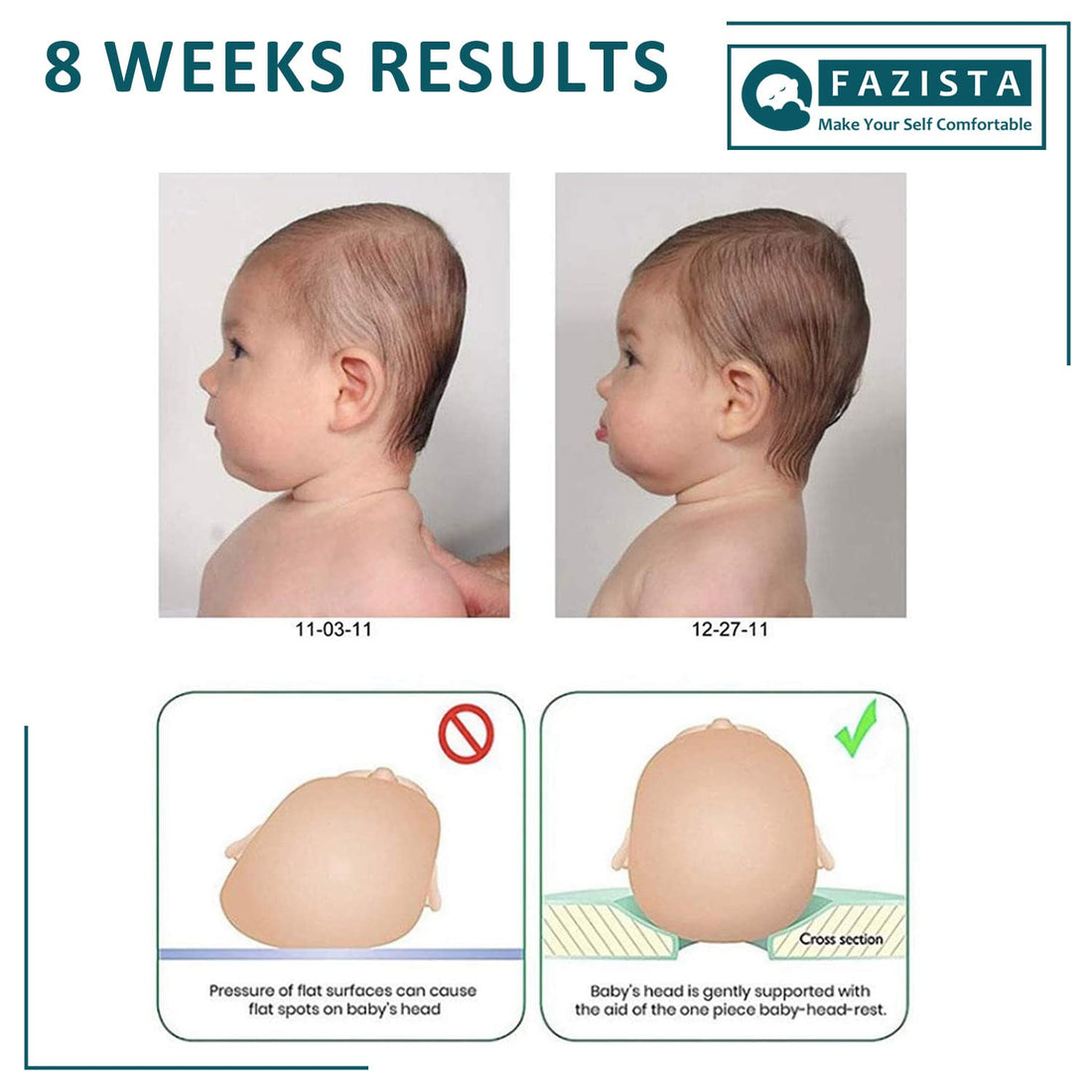 Adjustable Baby Head Shaping Pillow