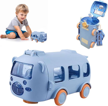 🚍 Cartoon Bus Water Bottle for Kids (500ml / 17oz)